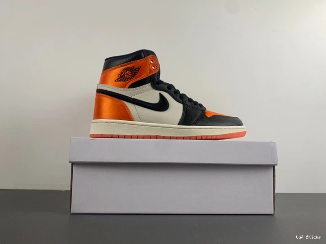 Popular 294 AV3725- Womens Retro Satin Jordan 1 Air Backboard Shattered 3716 1020